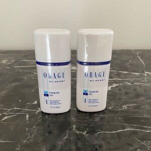 Obagi Nu-Derm Foaming Gel Duo, ideal for all skin types - 2 Oz size